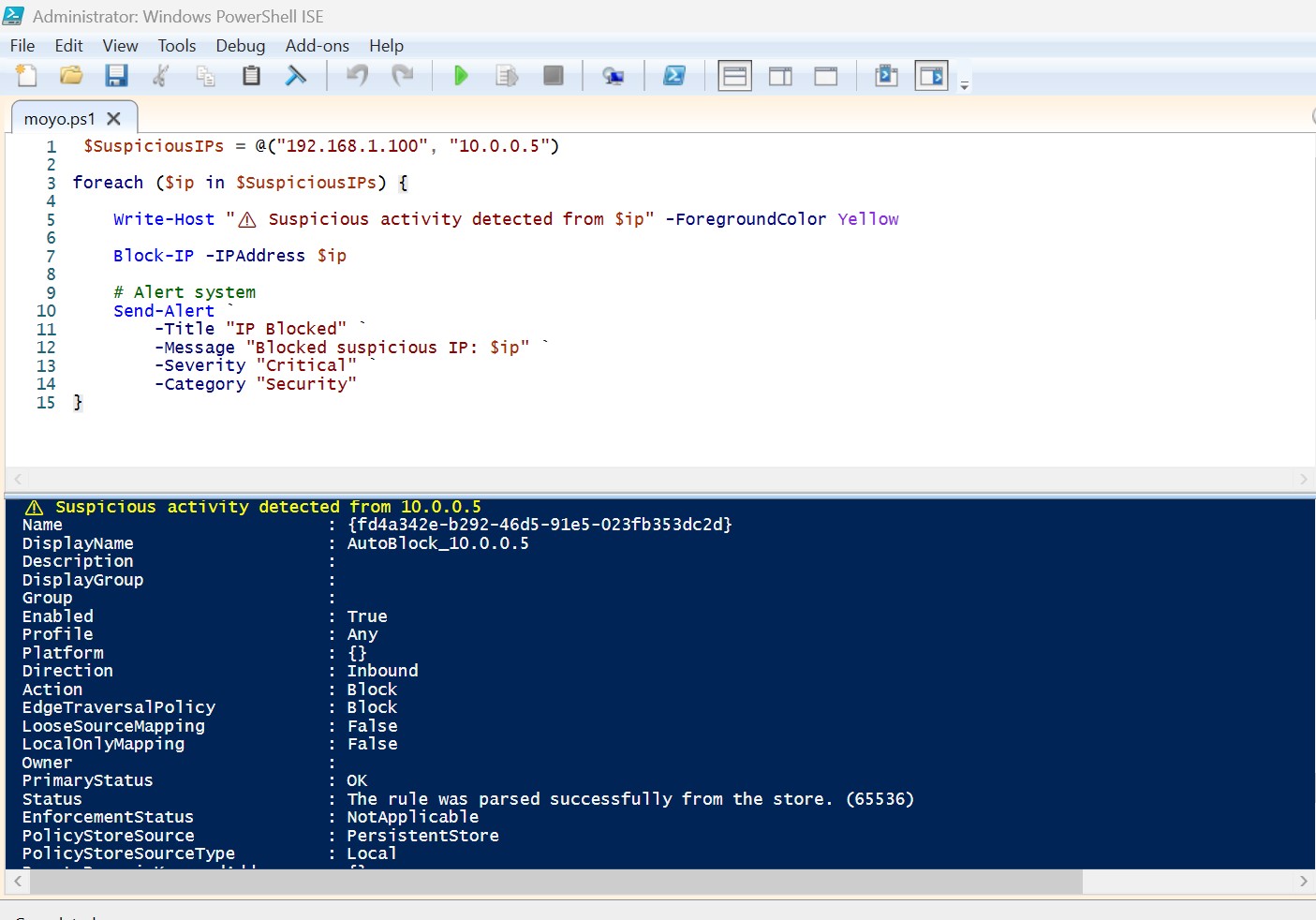 My PowerShell Script