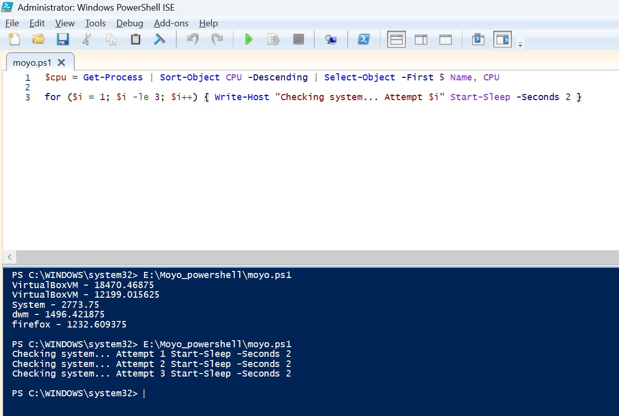 My PowerShell Script